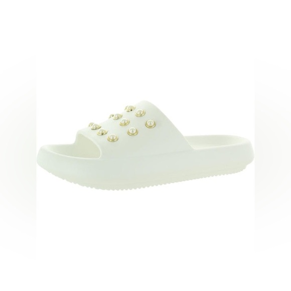 KENNETH COLE 

Mello Eva Pearl Womens Embellished Comfort Insole Slide Sandals - Picture 2 of 5
